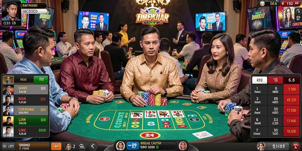 Fitur sosial untuk berinteraksi dengan pemain lain.